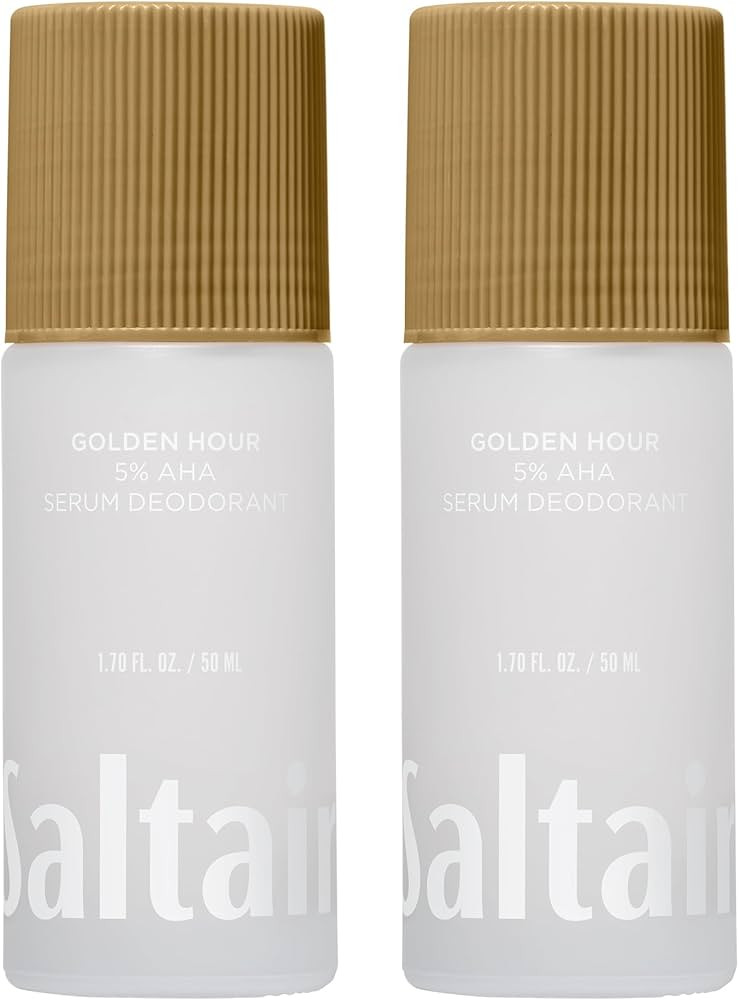 Saltair Serum Deodorant Golden Hour 2 Pack. 5% AHA Formula. Lactic Acid and Mandelic Acid Deodora... | Amazon (US)