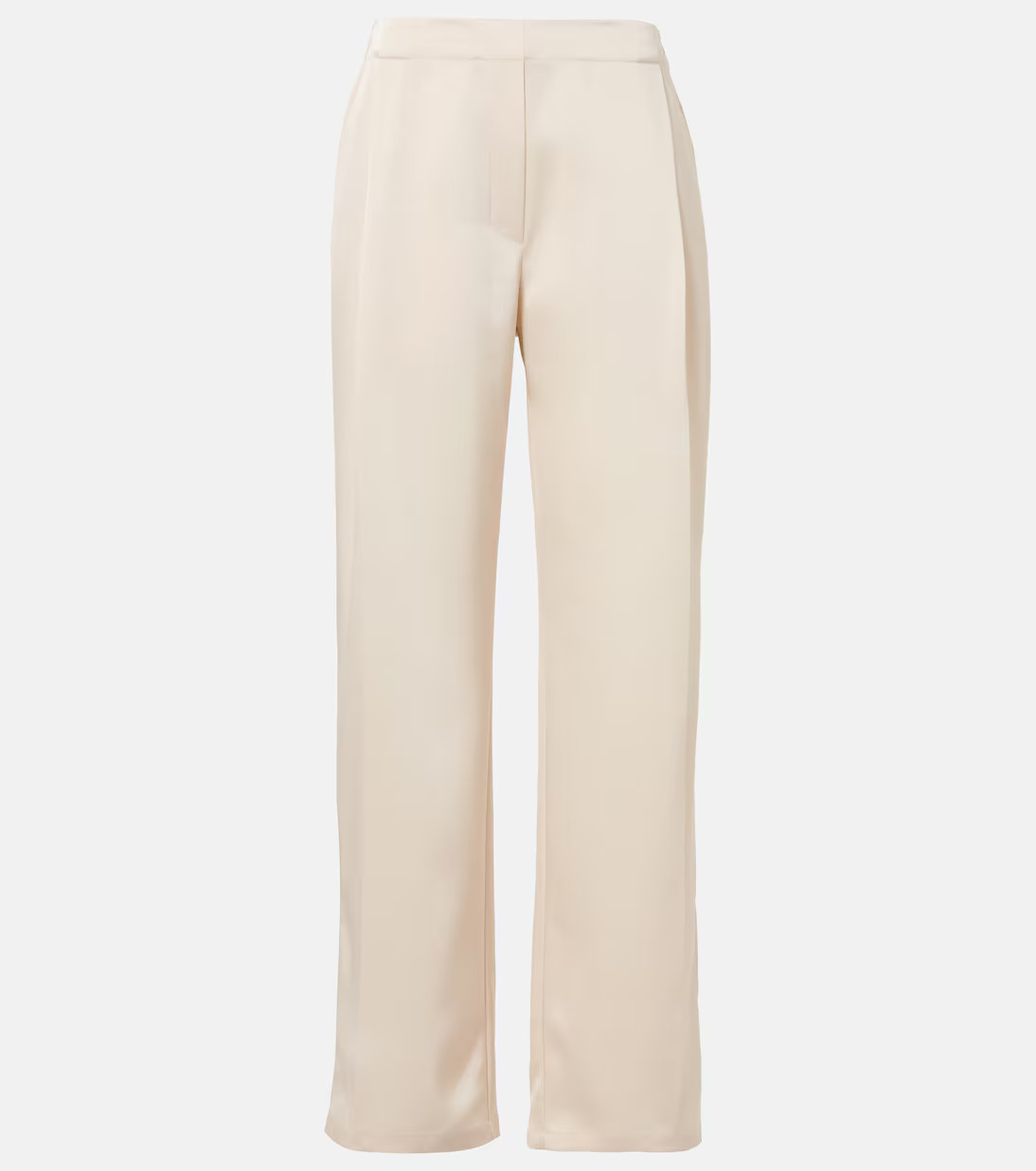 Barb pleated high-rise satin pants | Mytheresa (US/CA)