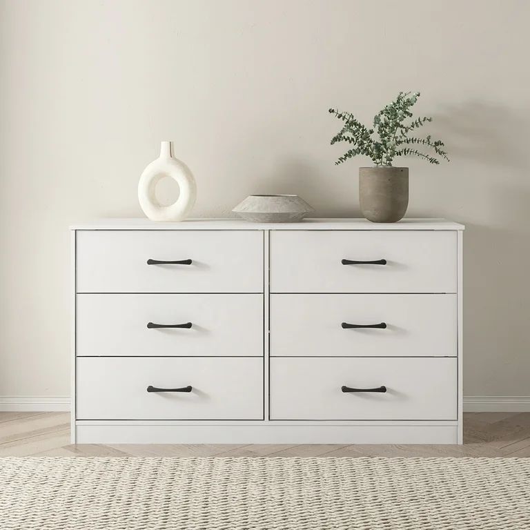 Mainstays Ardent 6 Drawer Dresser, White | Walmart (US)
