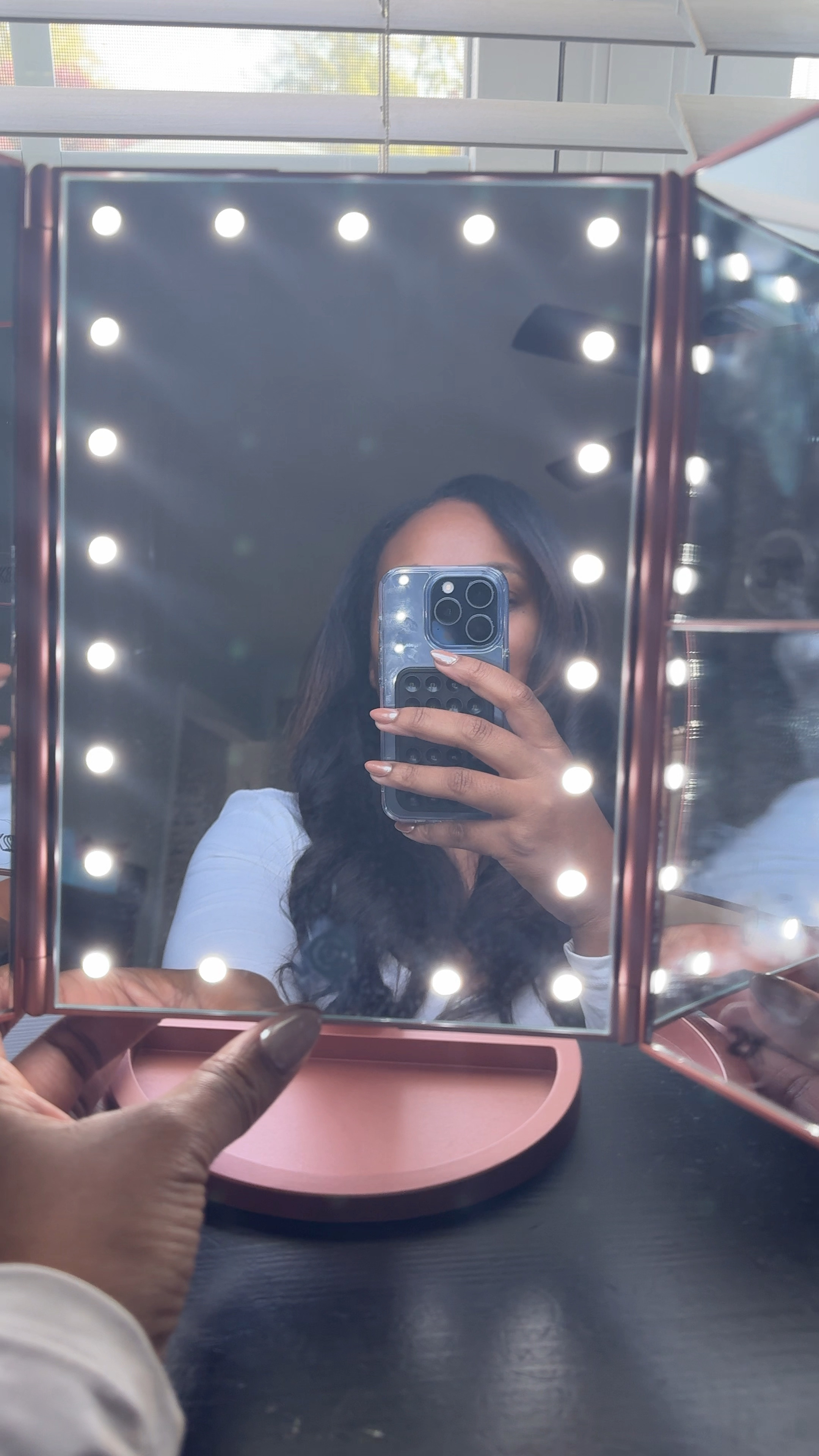 Great gift idea for any woman or teen in your life! I use this daily. This makeup mirror has lights, different mirrors and collapses so it doesn’t take up much space. 

#LTKFindsUnder50 #LTKGiftGuide #LTKBeauty