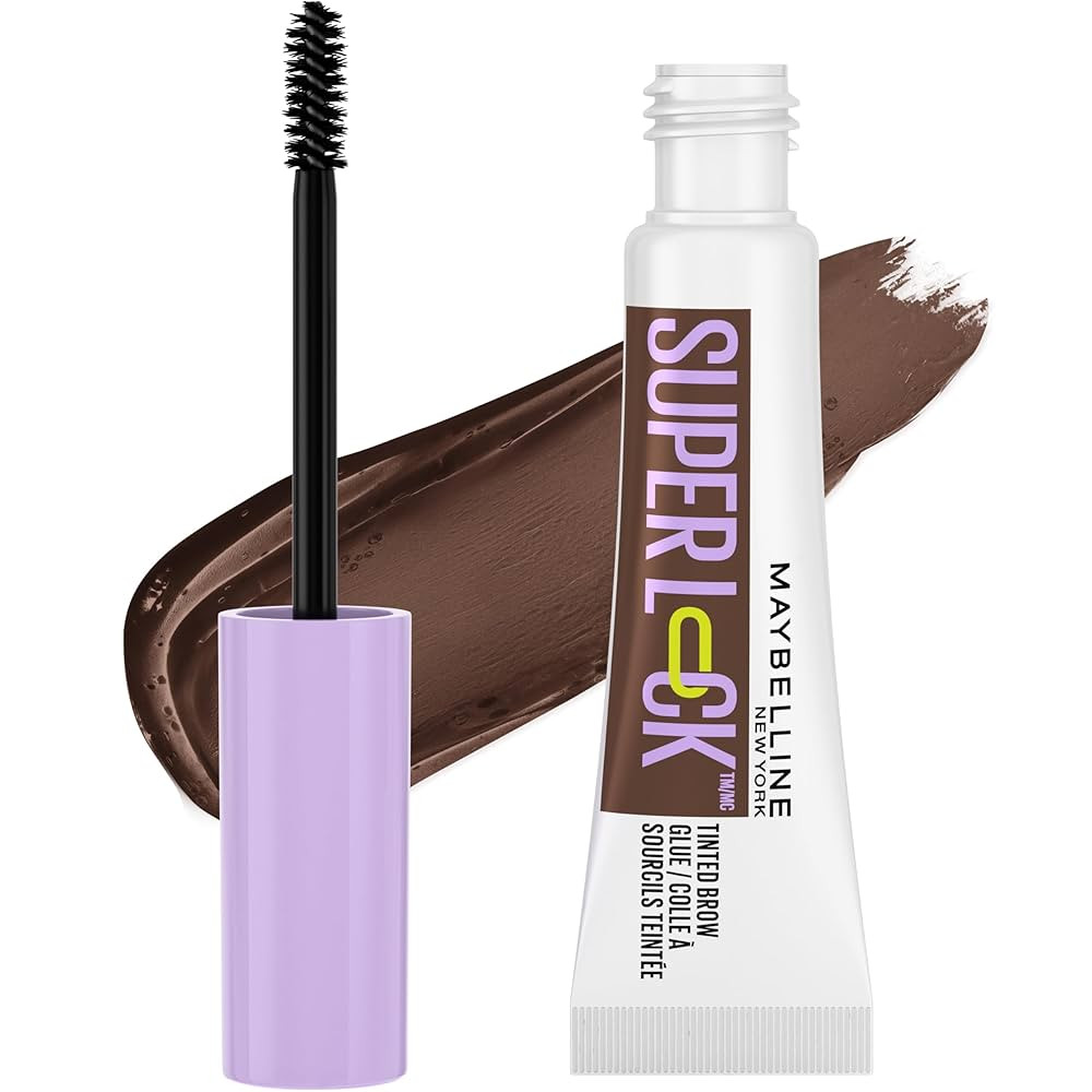 Maybelline Super Lock Brow Glue Eyebrow Gel, Lightweight and Waterproof Tinted Brow Gel For Up To... | Amazon (US)