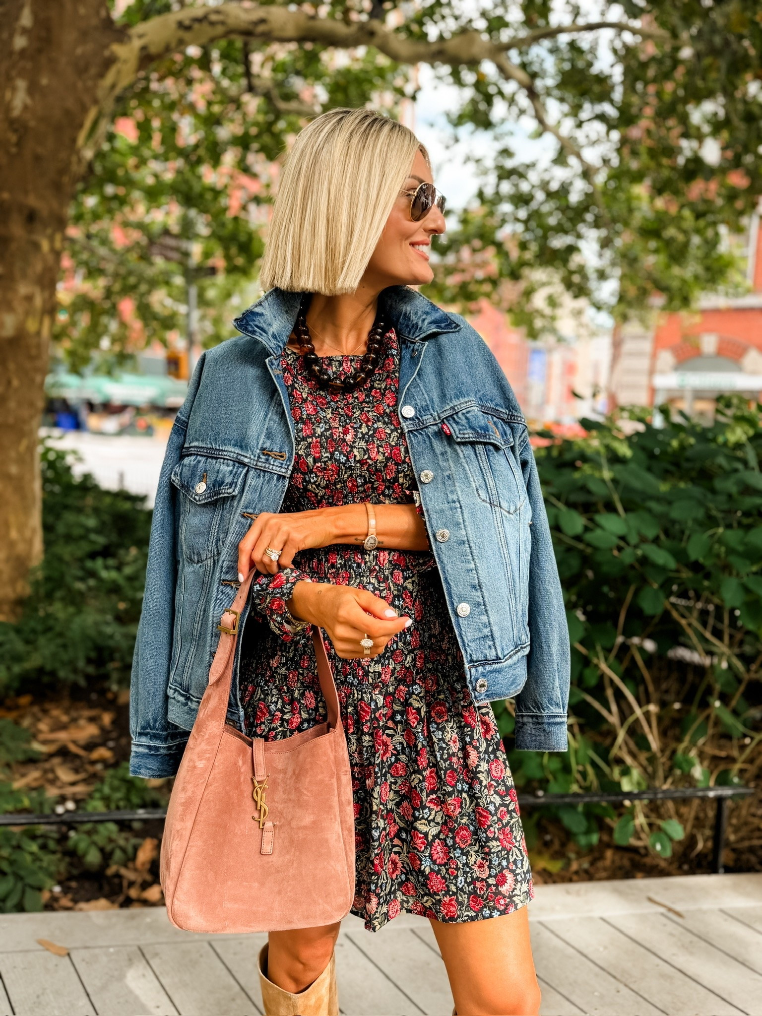This new dress from Hill House is so pretty for the fall! Wearing a size small in the dress!

Loverly Grey, fall outfit, fall looks, hill house, fall dress, denim jacket, New York 

#LTKSeasonal #LTKNYFW