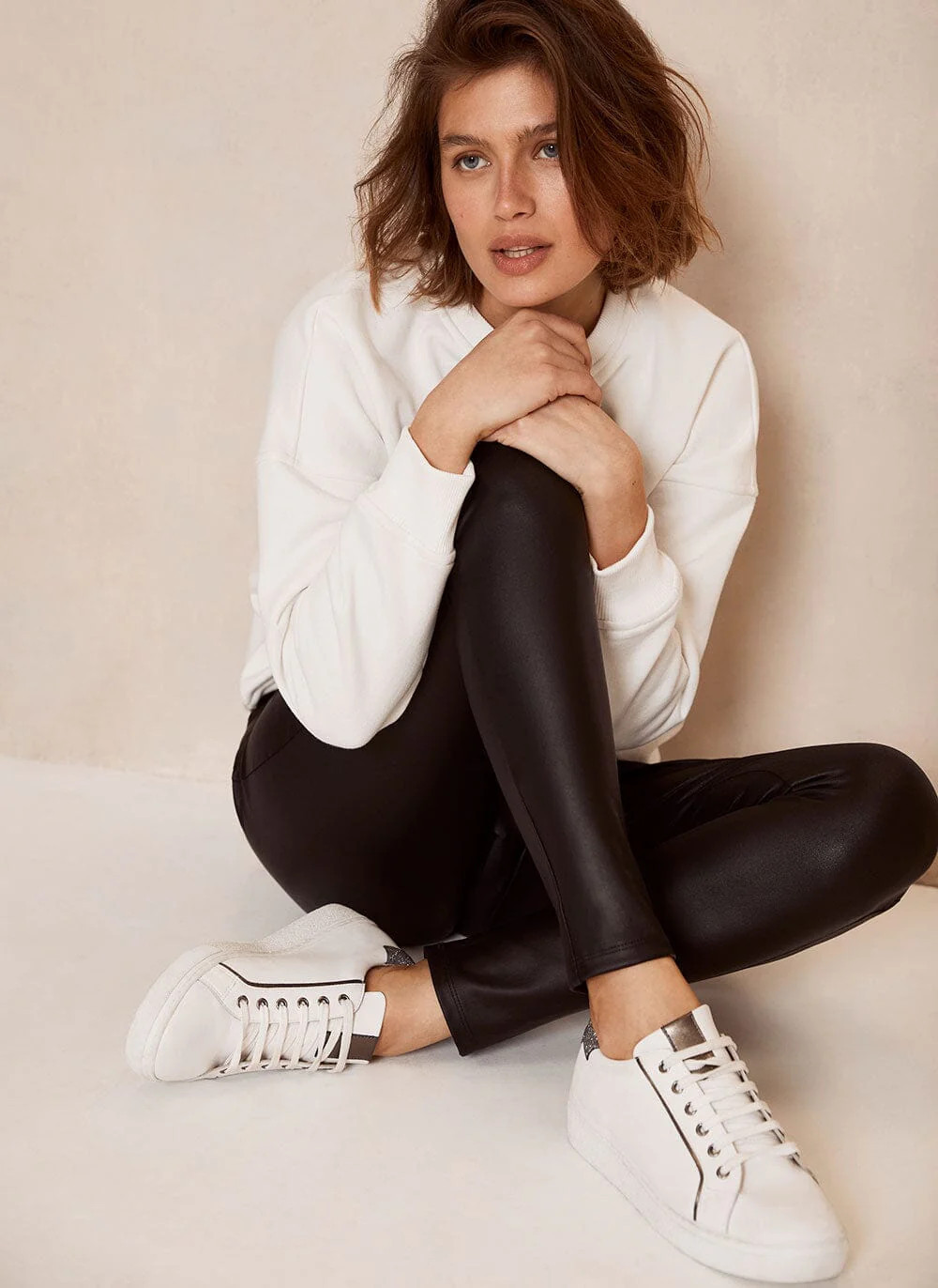 Black Faux Leather Leggings | Mint Velvet