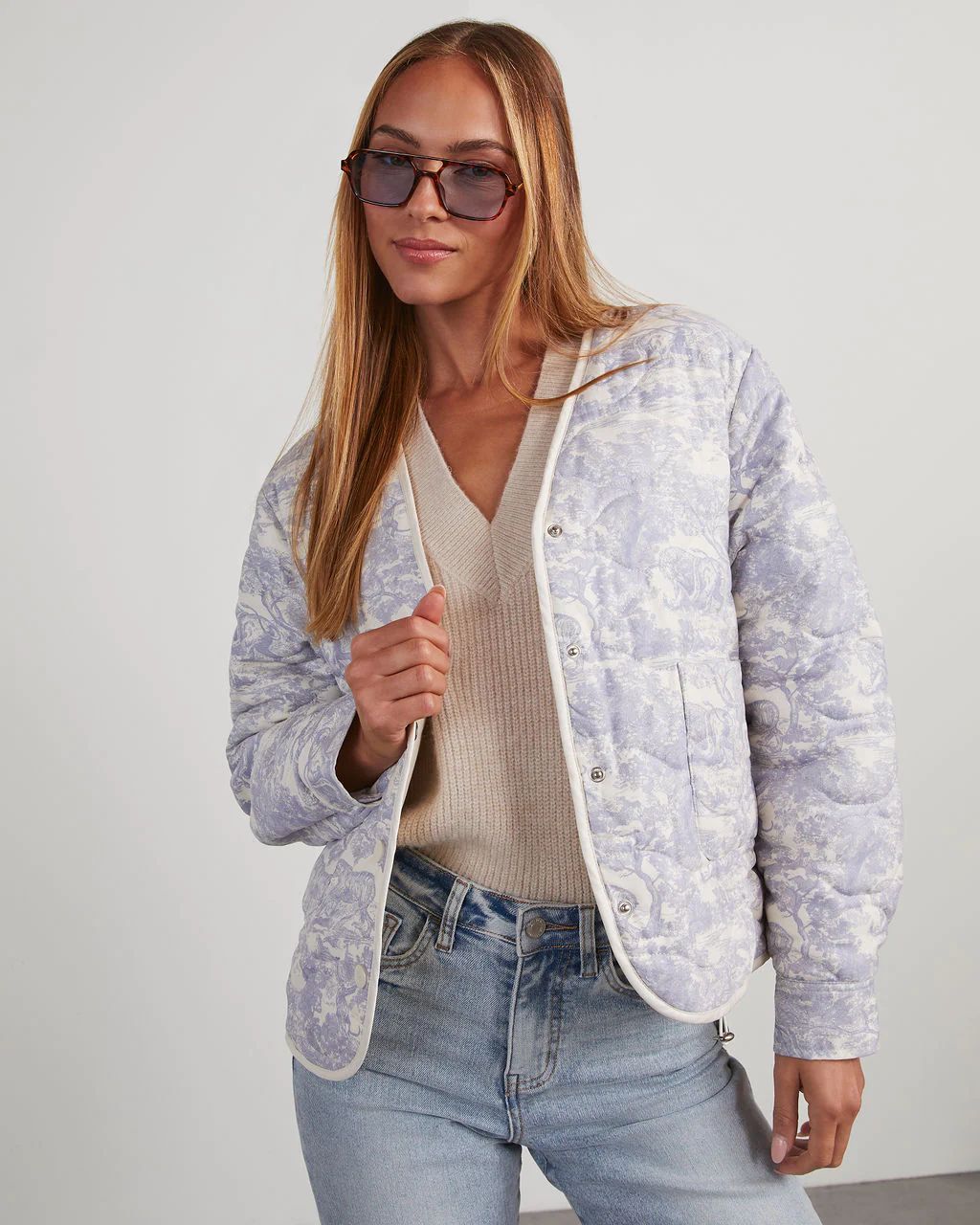 Cordell Printed Quilted Jacket | VICI Collection