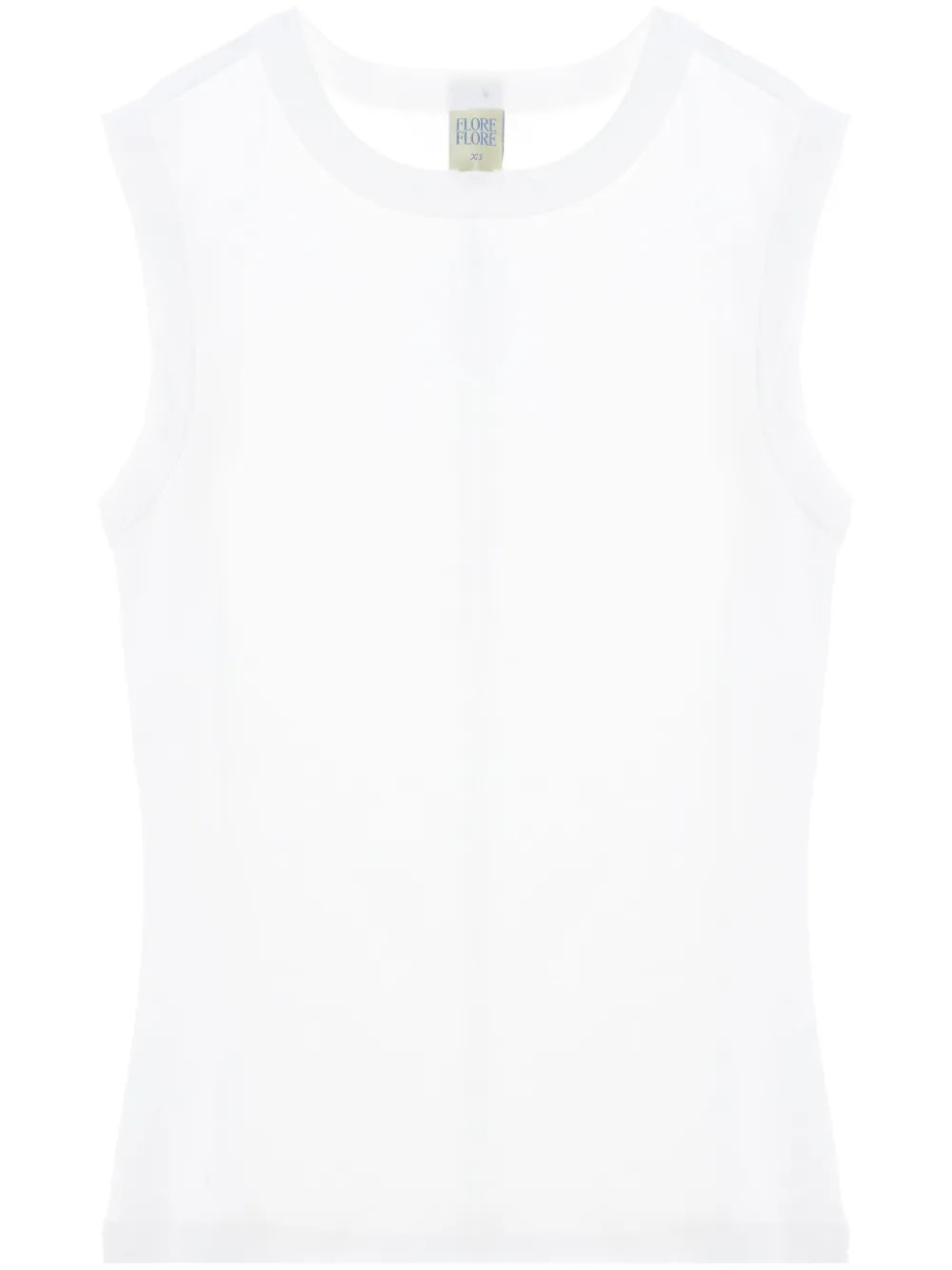FLORE FLORE Esmé Tank Top | White | FARFETCH AU | Farfetch Global