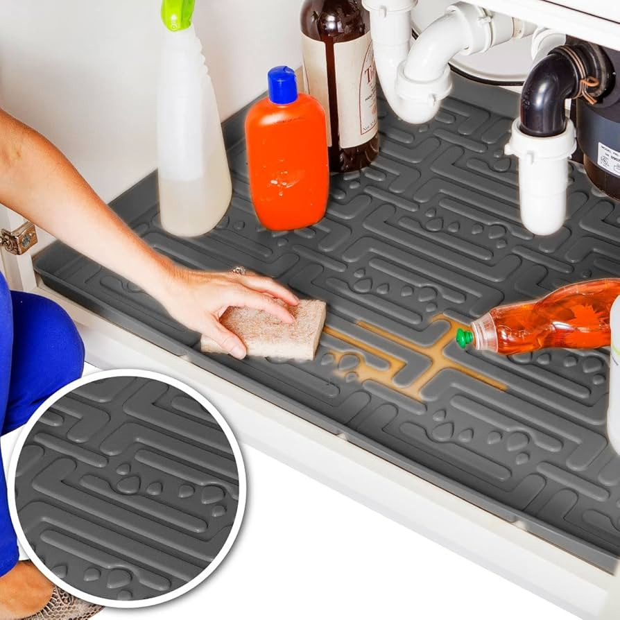 Xtreme Mats - Waterproof Under Sink Mat Shelf Liner Cabinet Liner for Kitchen & Laundry Cabinets ... | Amazon (US)
