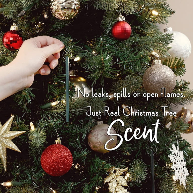 ScentSicles Scented Ornaments, White Winter Fir Fresh Cut Christmas Tree Scent, 6 Ornaments & Hoo... | Walmart (US)