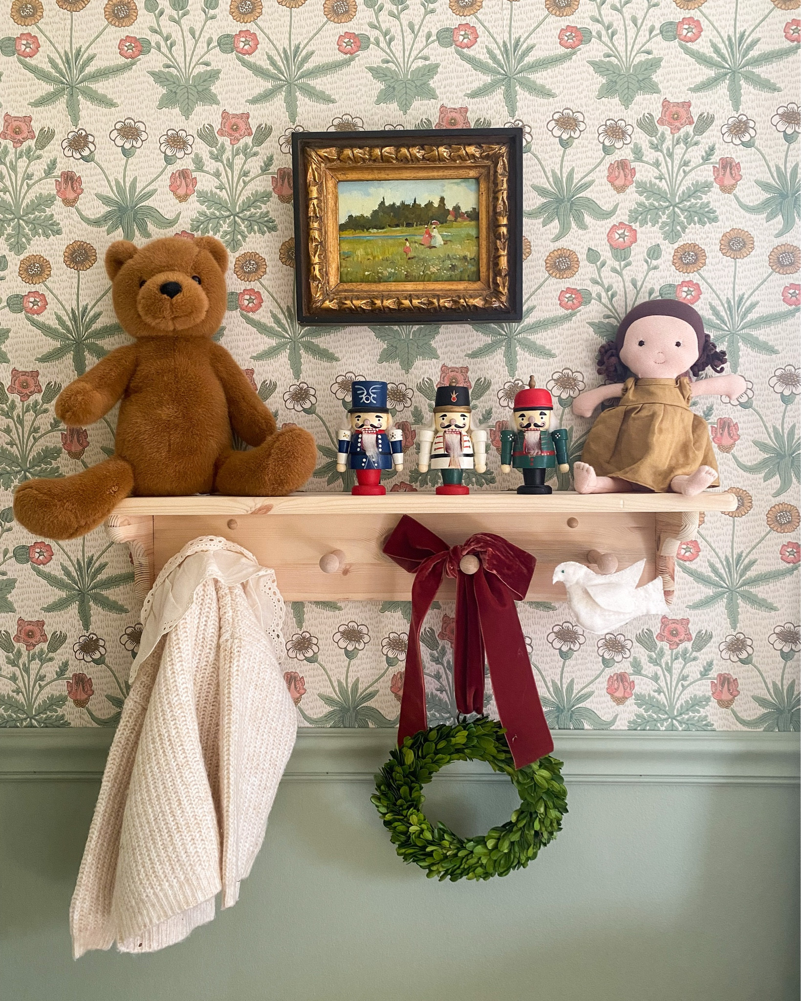 Little corners, little details, little moments. Pausing to hold on to the little things (like teensy tiny wreaths on an itty bitty dollhouse) - the big things they’ll remember. 🧸 ❤️ ✨

#LTKBaby #LTKHome #LTKHoliday