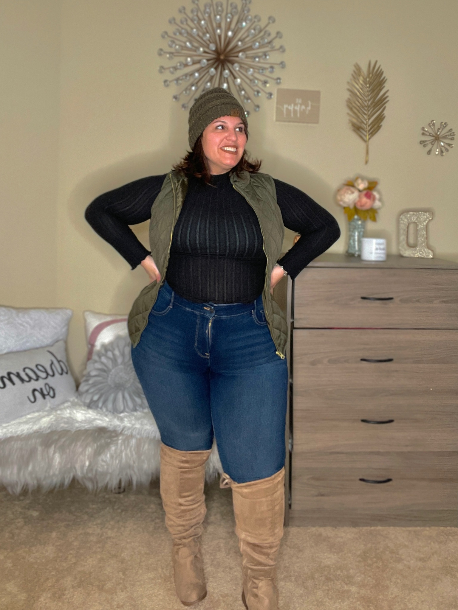 Winter fit 🖤

#LTKcurves #LTKHoliday #LTKSeasonal