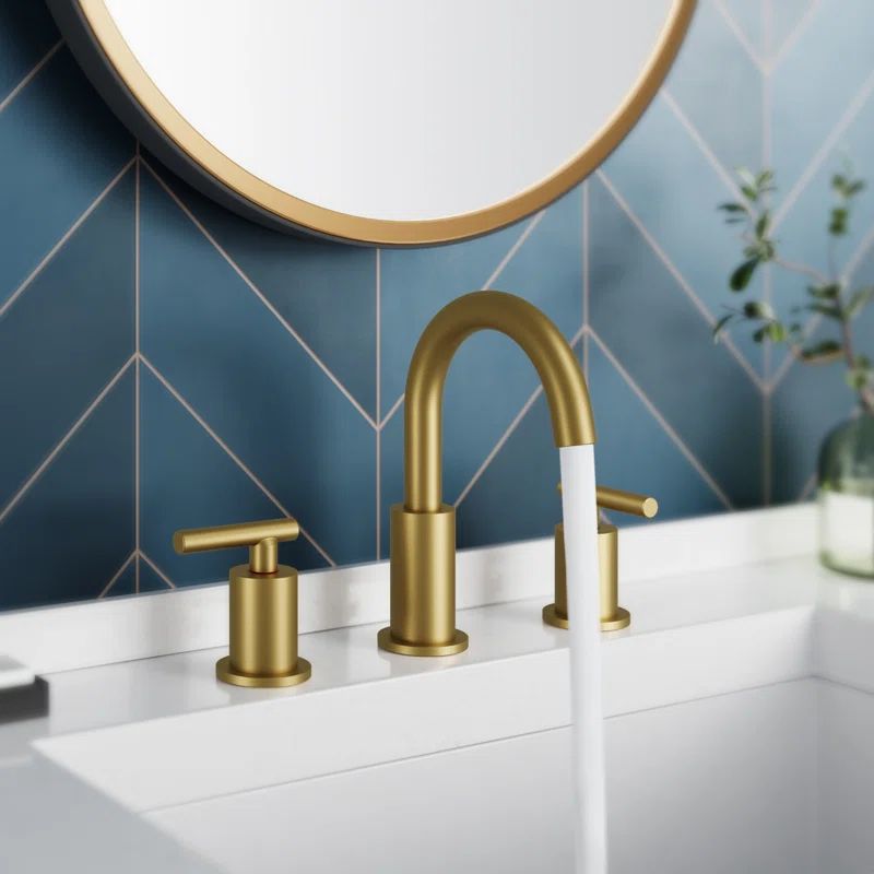 Celestine Widespread Faucet 2-handle Bathroom Faucet with Drain Assembly | Wayfair North America