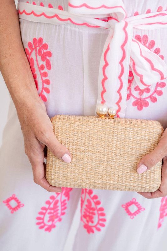 Mimi Pearl Top - Straw Clutch | Lisi Lerch Inc