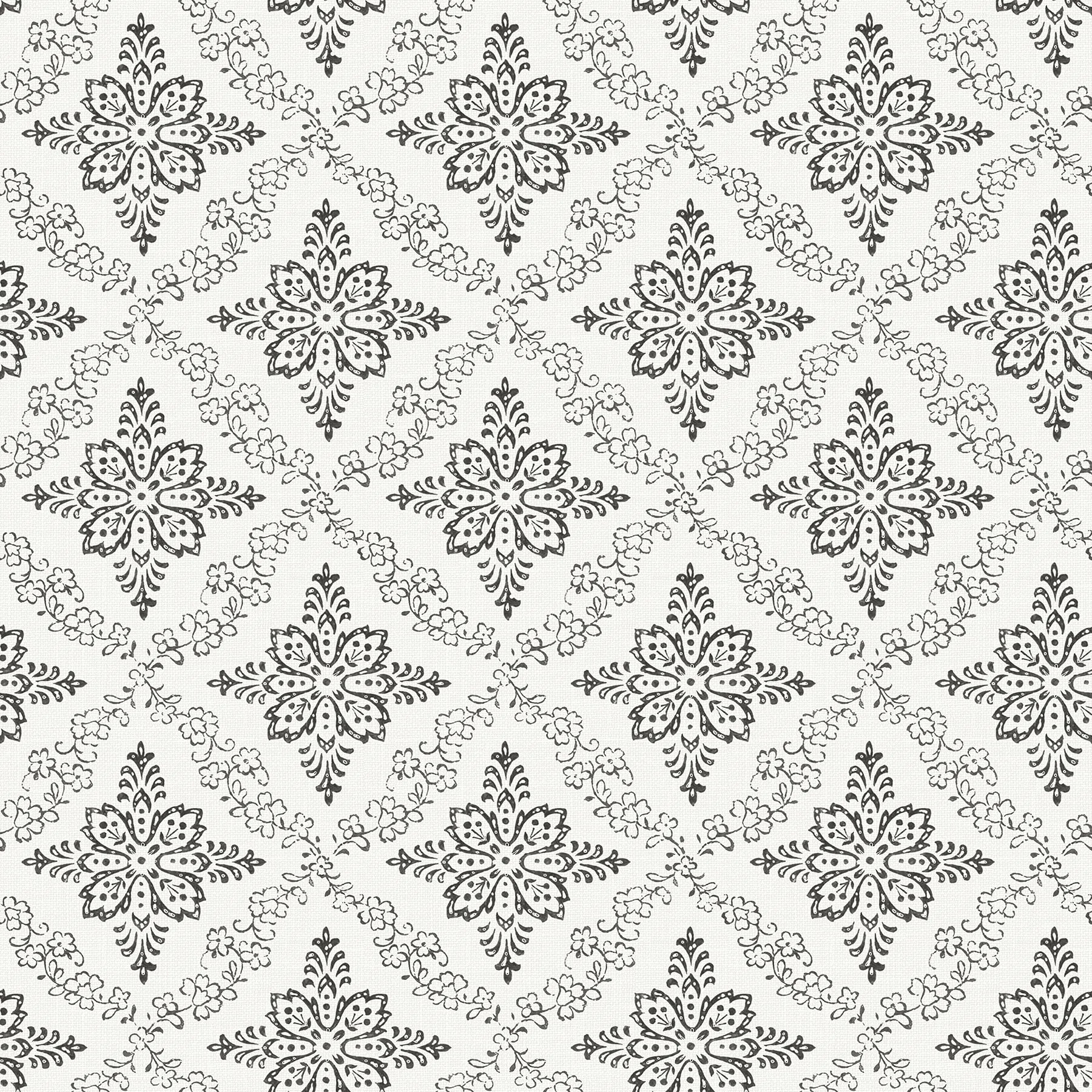 Logan Peel & Stick Damask Wallpaper | Wayfair North America