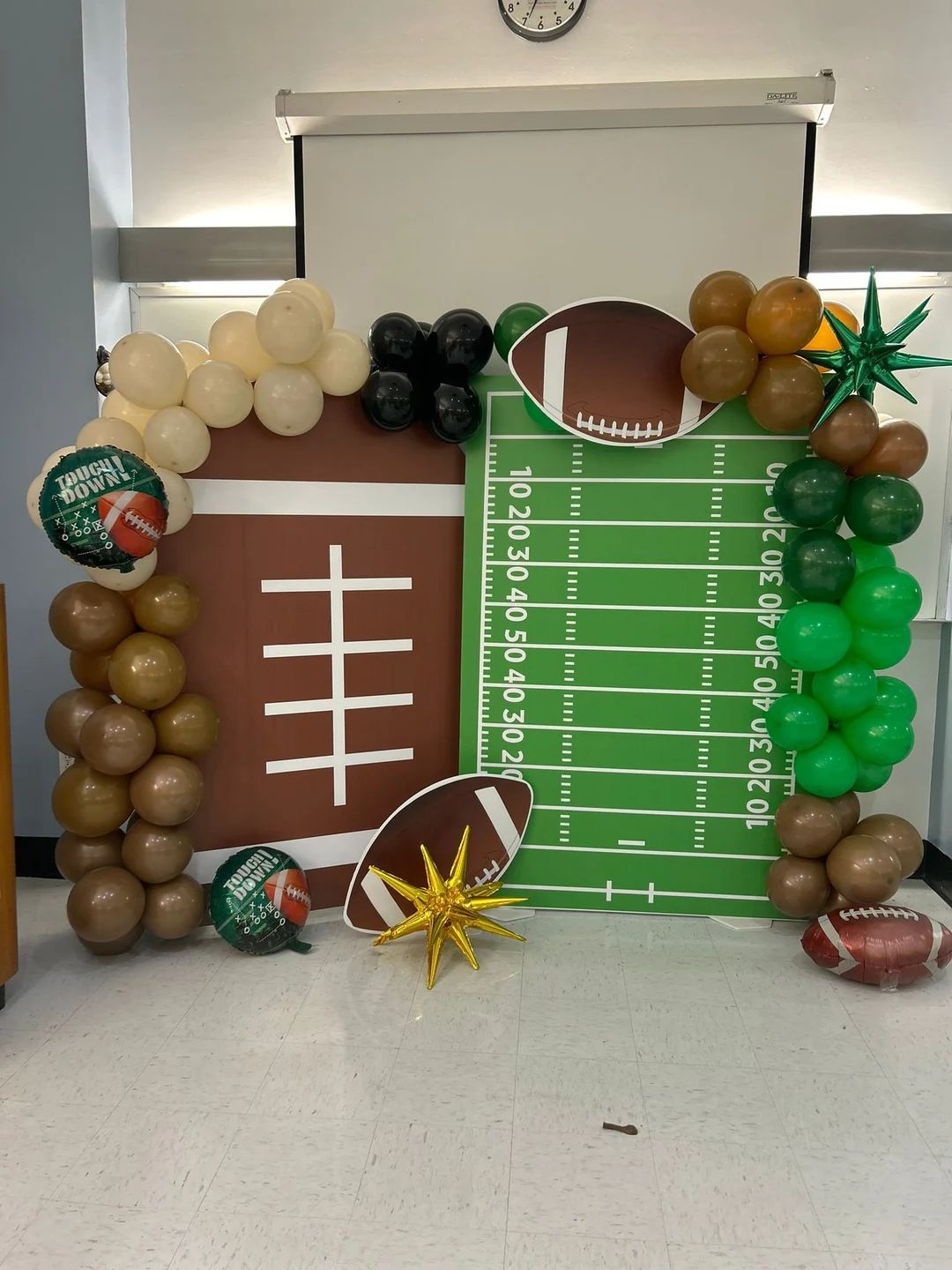 Football Field and Football Panel Party Backdrop, Party Props, Football Props. Football Field Bac... | Etsy (US)