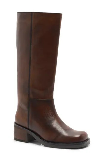 Free People Dana Knee High Riding Boot in Dried Tobacco Distressed at Nordstrom Rack, Size 6.5 | Nordstrom Rack