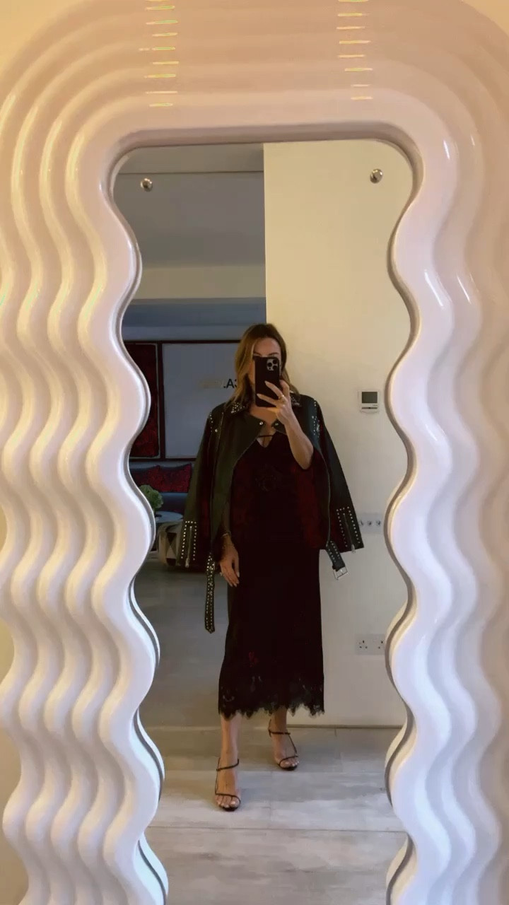 Ophelia Silk Blend Lace Trim Slip Dress