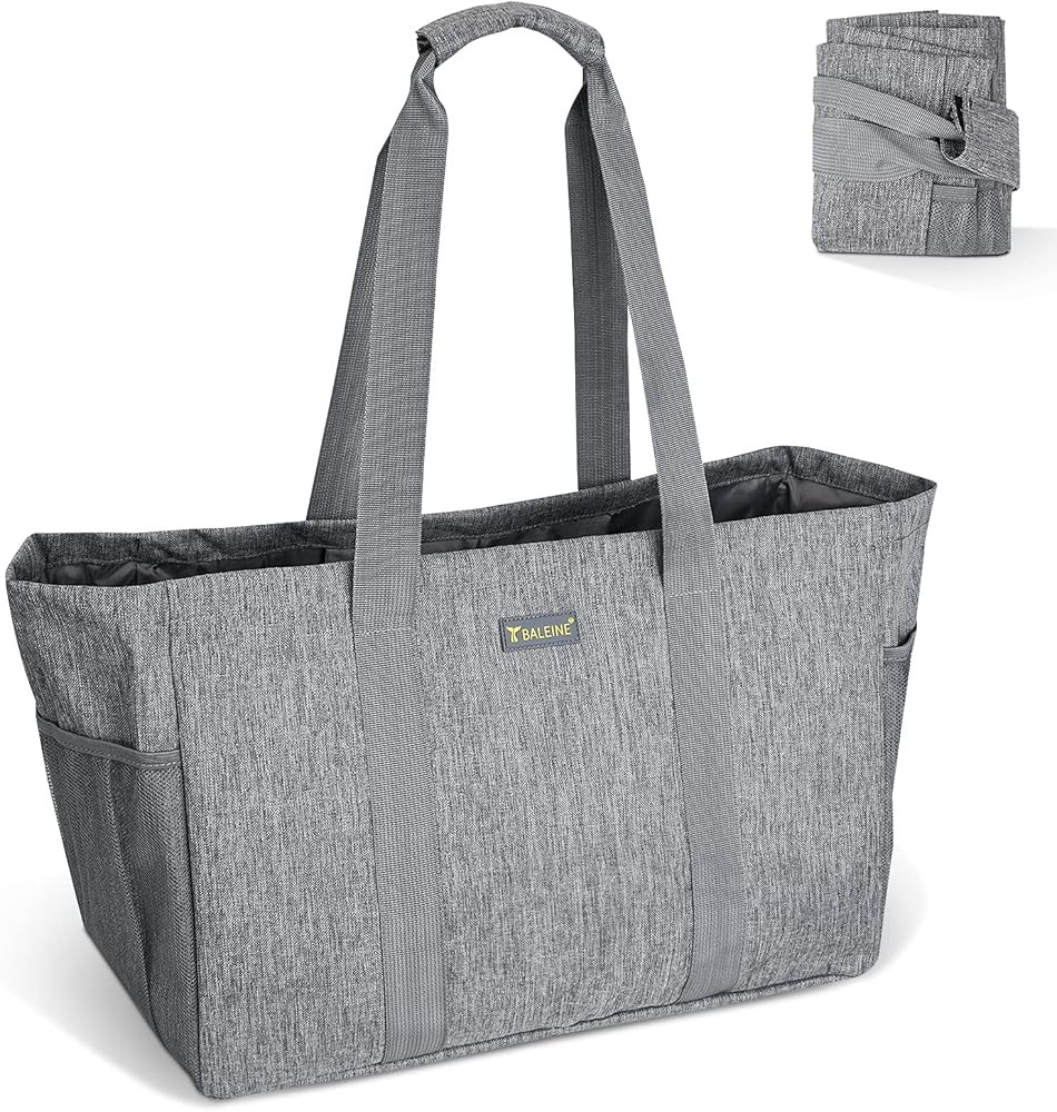 Amazon.com: BALEINE Soft Extra Large Utility Tote, Foldable Reusbale Bag for Storage Grocery (Win... | Amazon (US)