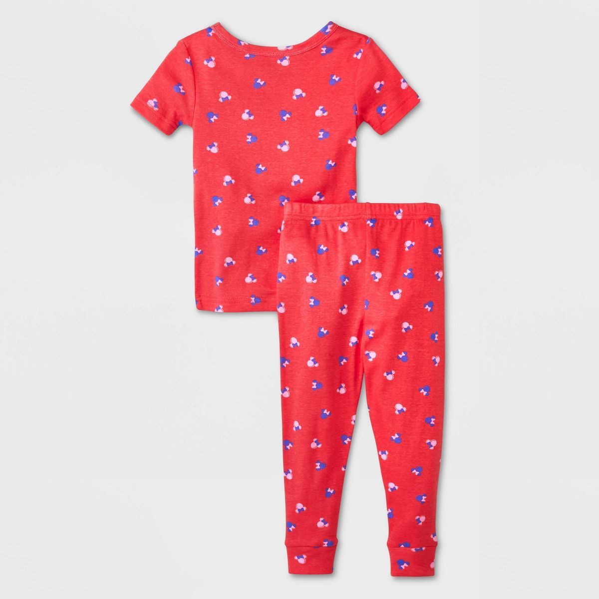 Toddler Girls' 4pc Snug Fit Minnie Mouse Cotton Pajama Set - Pink | Target