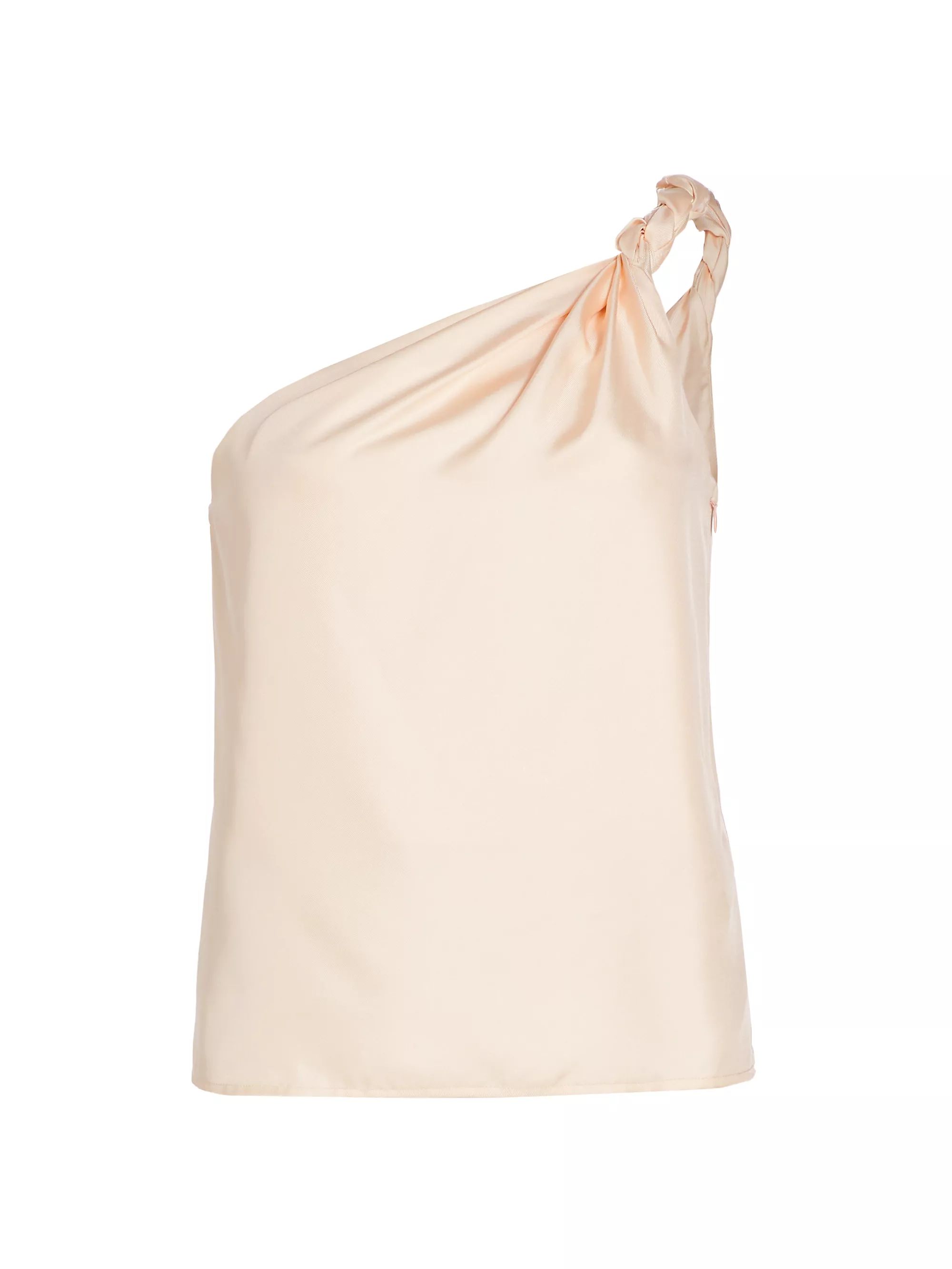Silk One-Shoulder Sleeveless Blouse | Saks Fifth Avenue