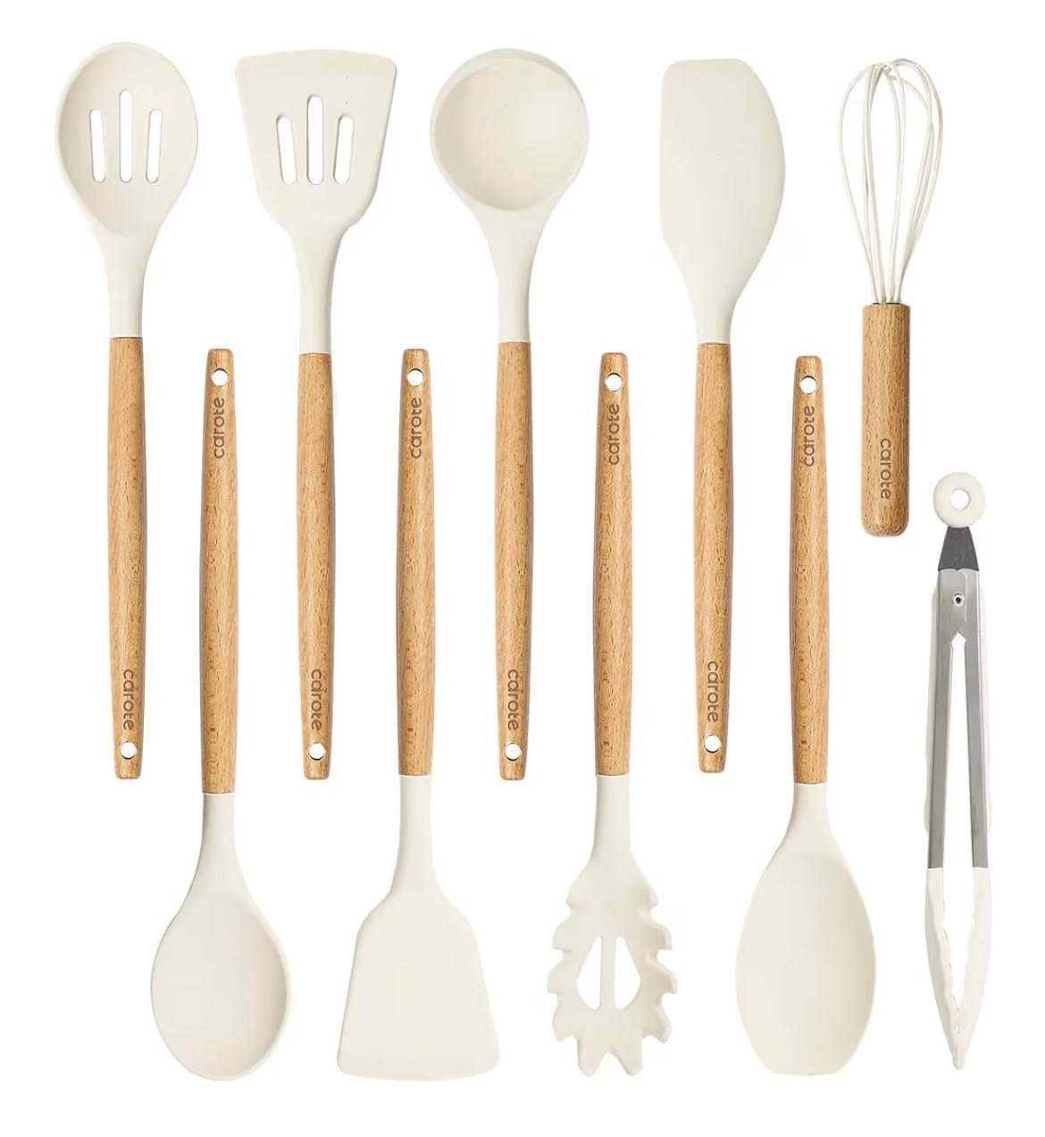 Amazon has the best selling CAROTE Silicone Cooking Utensils Set for only $19.99 today!! This is a fantastic 10 piece cooking set that is BPA free and heat resistant. Great set to own or gift! 

#LTKfoodie #LTKSaleAlert #LTKHome