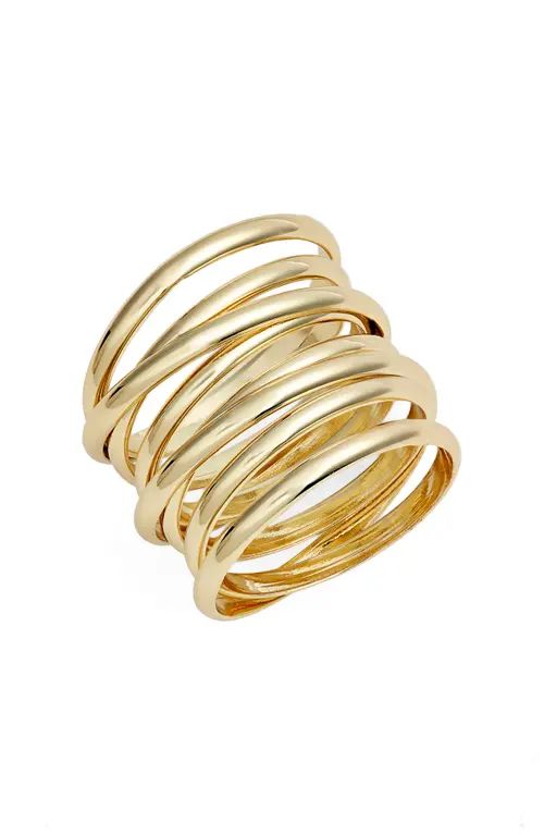 Nordstrom Wide Coil Ring in Gold at Nordstrom, Size 8 | Nordstrom