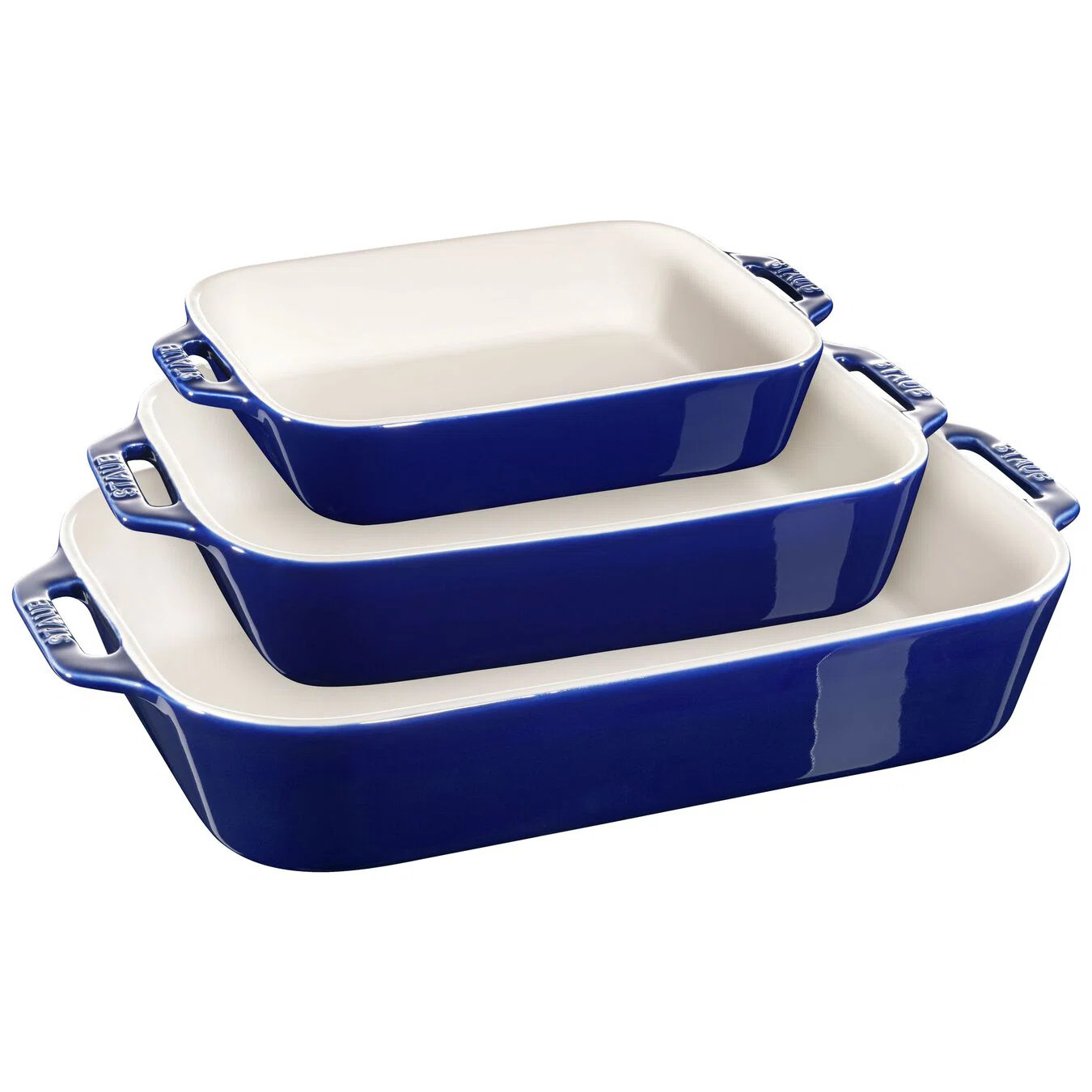 Staub Ceramics Ceramique Rectangular Baking Dish Set 3 Piece | Wayfair North America