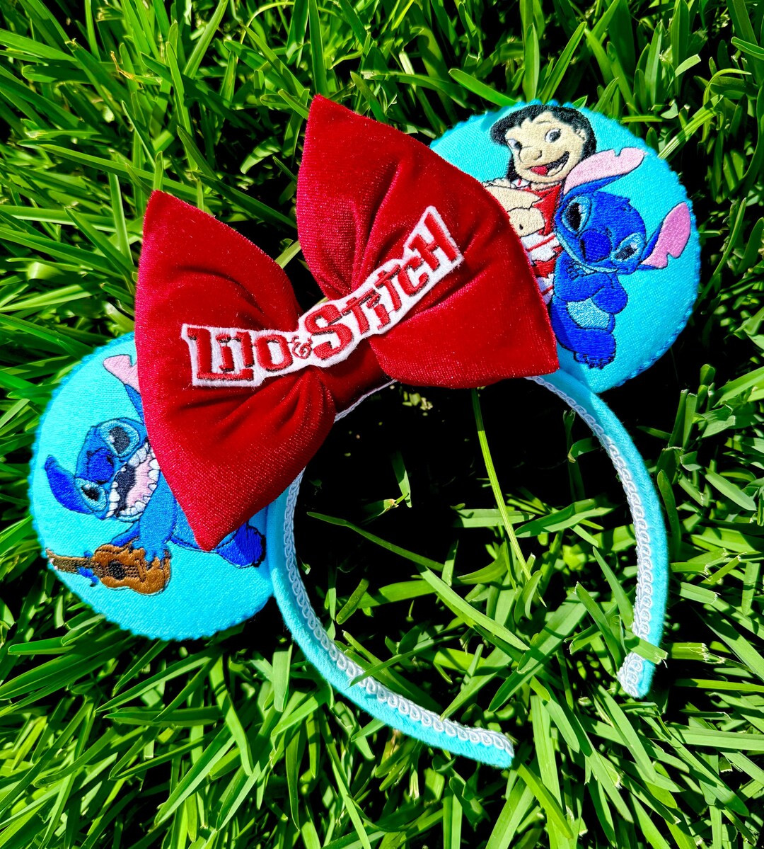 Lilo & Stitch Embroidery Mouse Ears | Etsy (US)