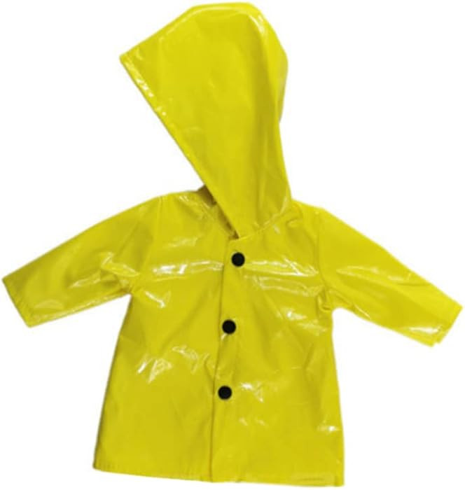 18 Inch Doll Raincoat Yellow Rain Jacket Doll Clothing for 18 Inch Girl Dolls, Accessories | Amazon (US)