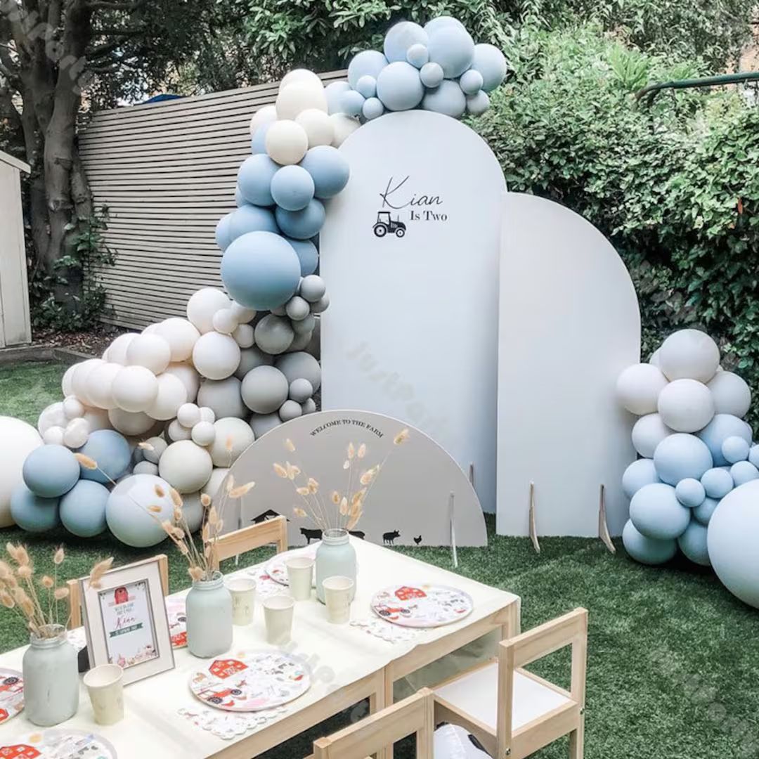 127pcs Macaron Blue Natural Sand Balloons Garland Arch Kit Wedding Decoration Bridal Shower Baby ... | Etsy (US)