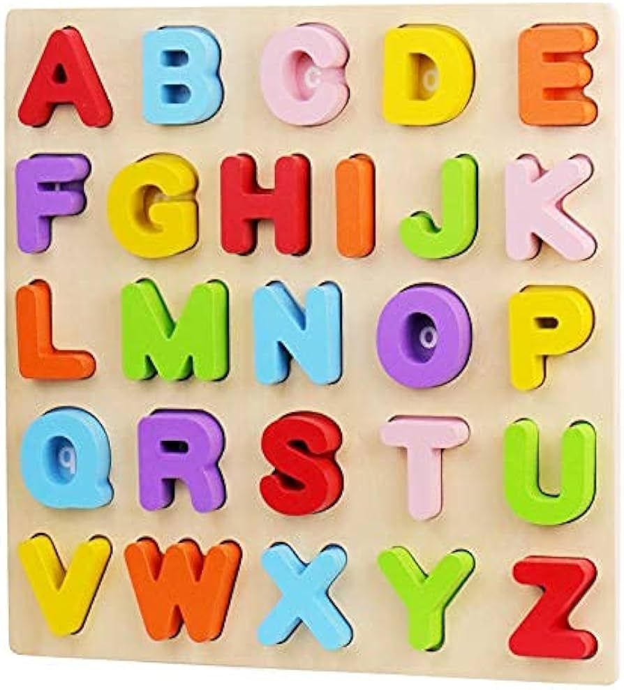 Alphabet Puzzle, WOOD CITY ABC Letter Puzzles for Toddlers1 2 3 Years Old, Educational Learning T... | Amazon (US)