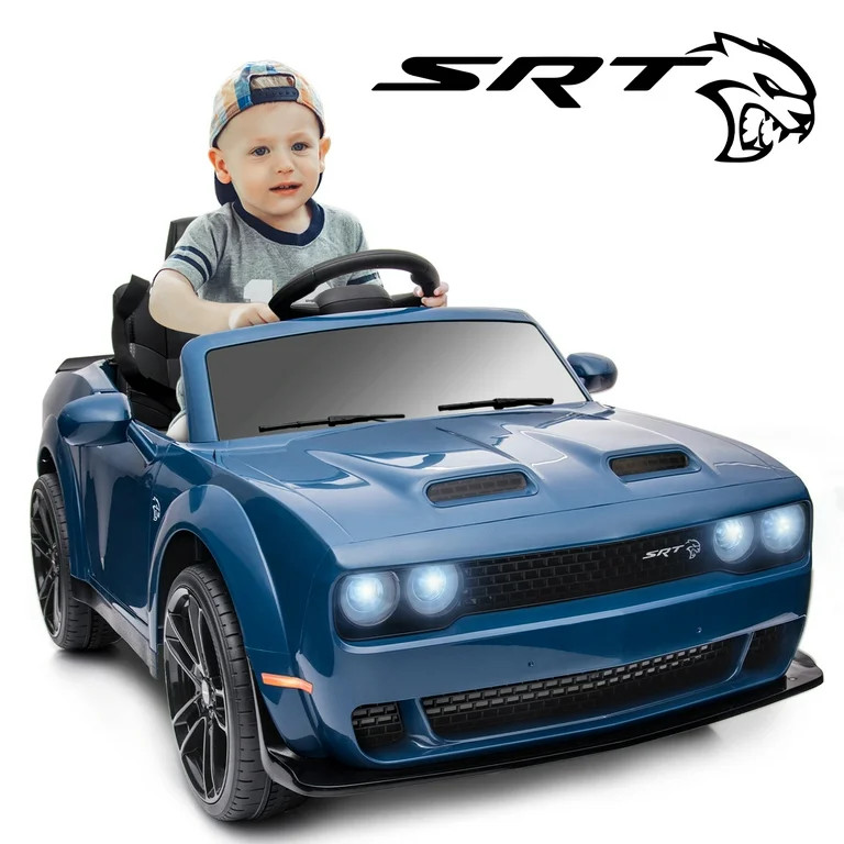 Track 7 Kids Ride on Car,Licensed Dodge Challenger SRT 12V Powered Electric Car for Kids,Electric... | Walmart (US)