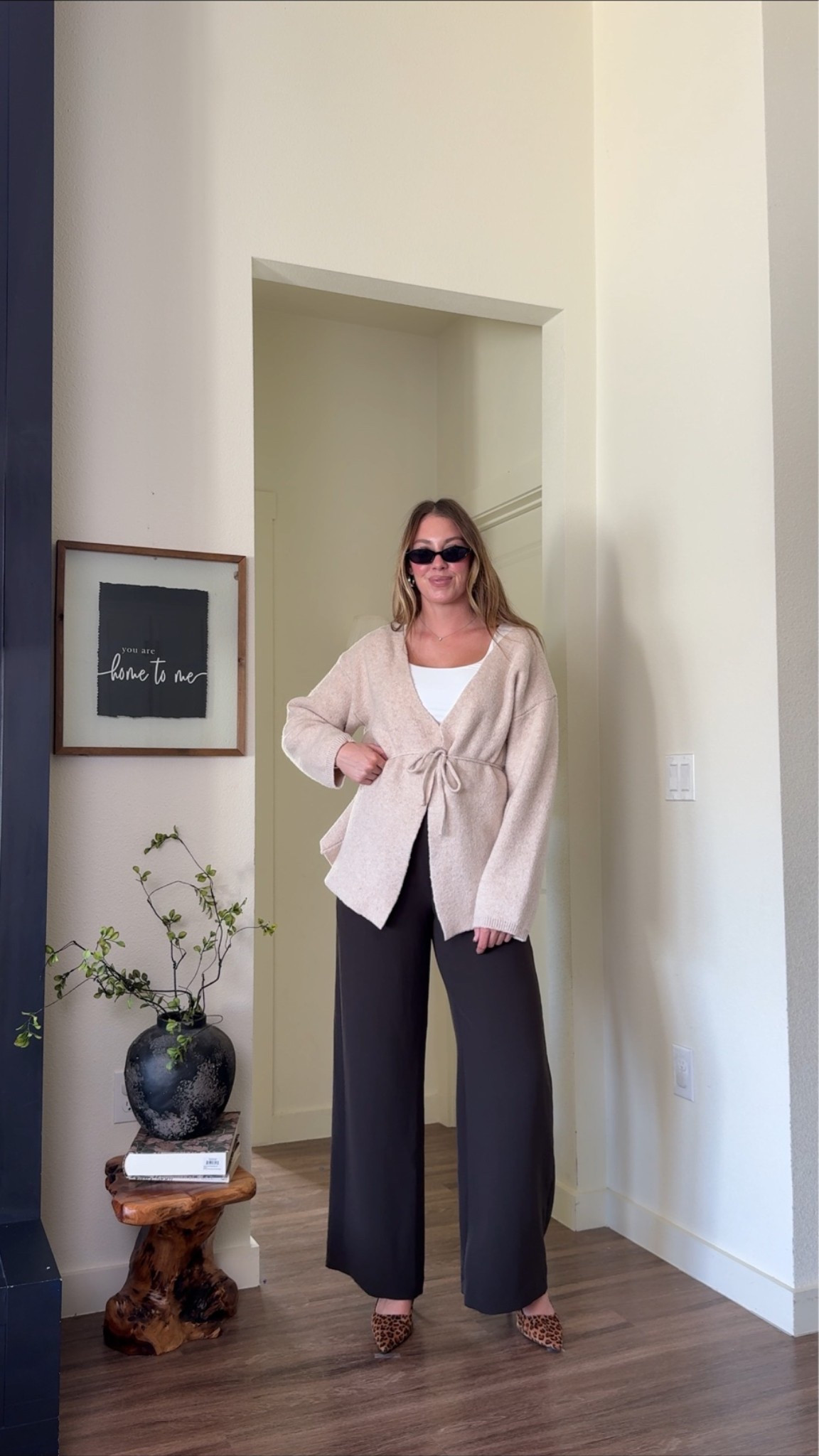 The perfect wrap cardigan for fall! Gives instant shape and defines the waist I’m in a large