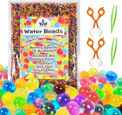 Water Beads with Fine Motor Skills Toy Set, Non-Toxic Water Sensory Toy for Kids Gel Beads with 2... | Amazon (CA)