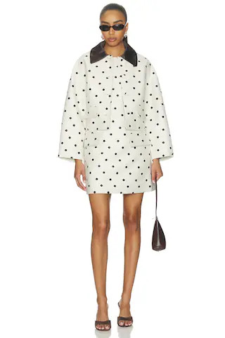 Bebeth Jacket in Egret Creme Dot | Revolve Clothing (Global)