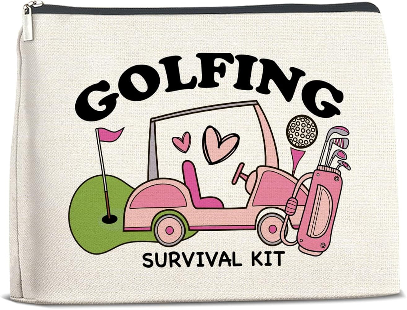 Golf Gifts Makeup Bag for Women, Inspirational Gifts for Golfers Friendship Birthday Golf Lover G... | Amazon (US)