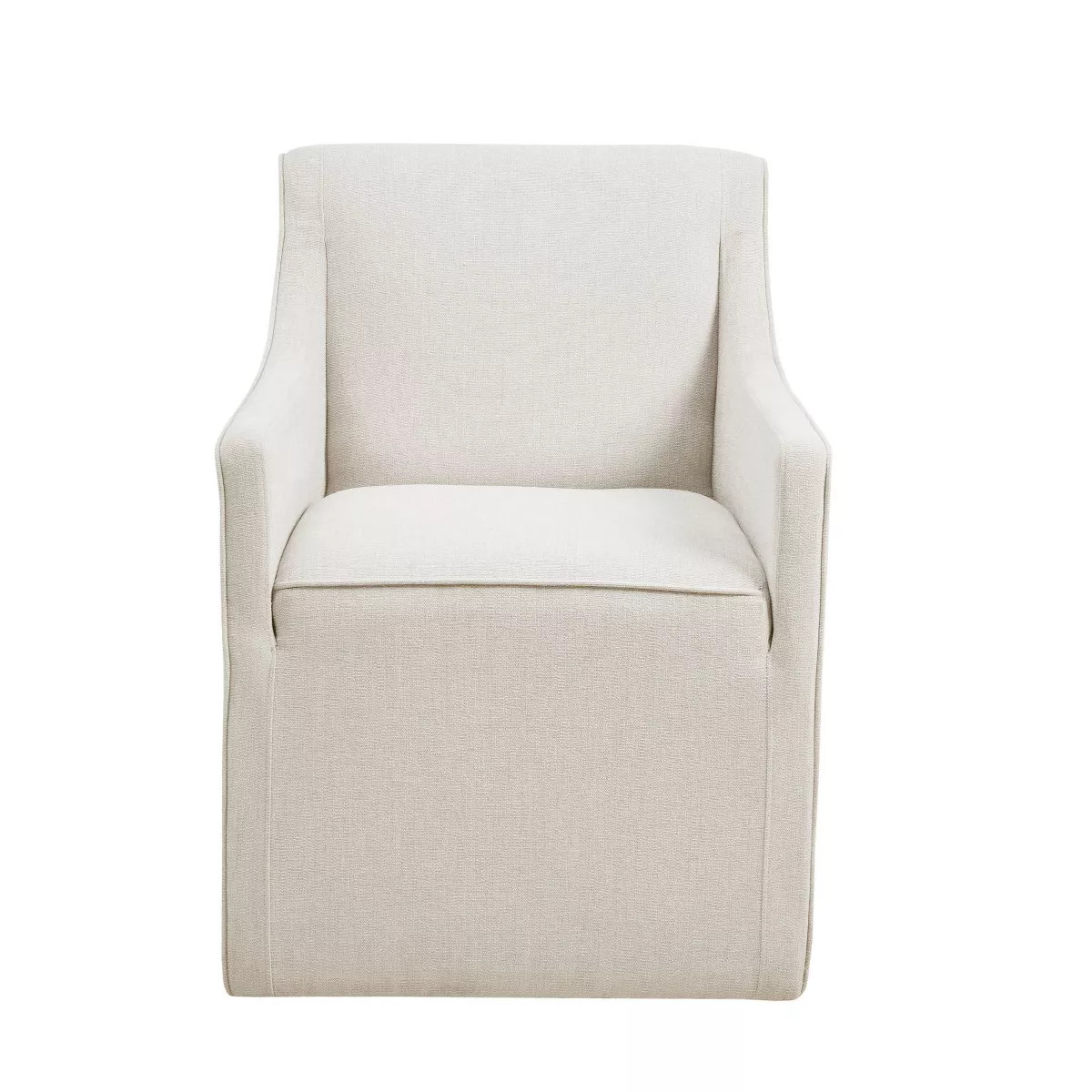 Madison Park Hamilton Slipcover Dining Arm Chair with Casters | Target