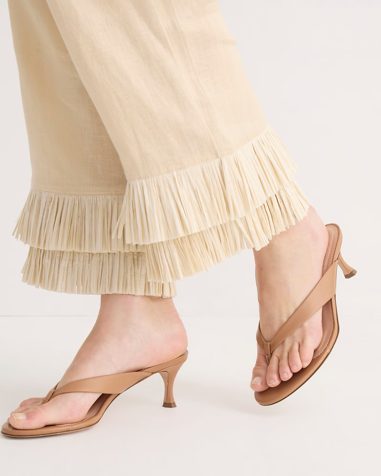 Violetta made-in-Italy thong sandals in leather | J. Crew US