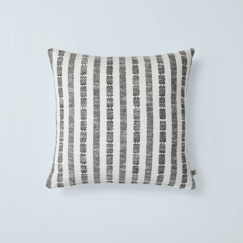 Vertical Texture Stripe Square Throw Pillow - Hearth & Hand™ with Magnolia | Target