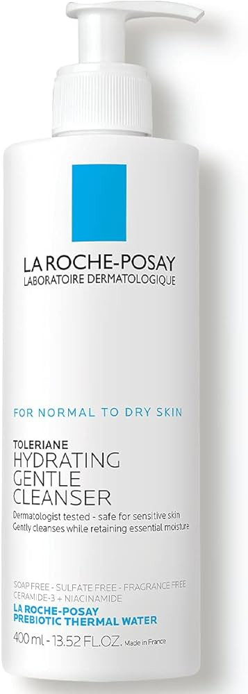 La Roche-Posay Toleriane Hydrating Gentle Face Cleanser, Daily Facial Cleanser with Niacinamide a... | Amazon (US)