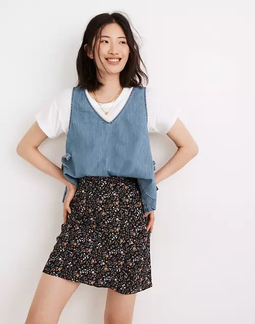 Mini Slip Skirt in Folkmagic Floral | Madewell
