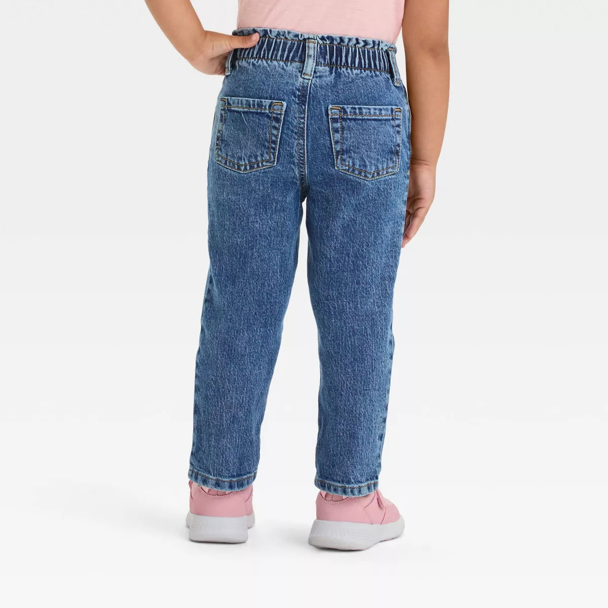 Toddler Girls' Paperbag Denim Pants - Cat & Jack™ | Target