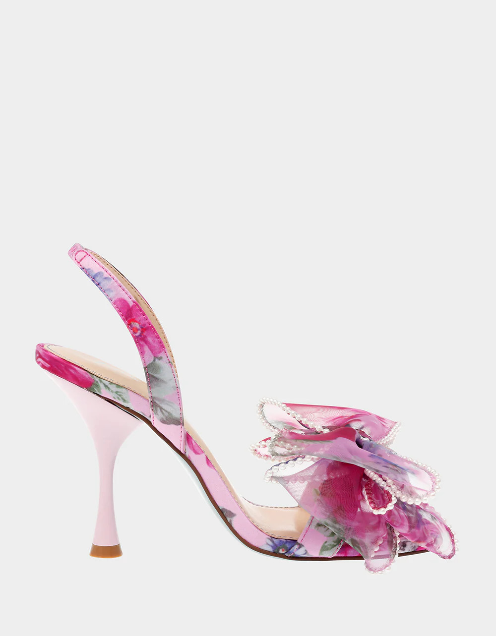 FAWN PINK FLORAL Slingback Heel | Women's Heels | Betsey Johnson