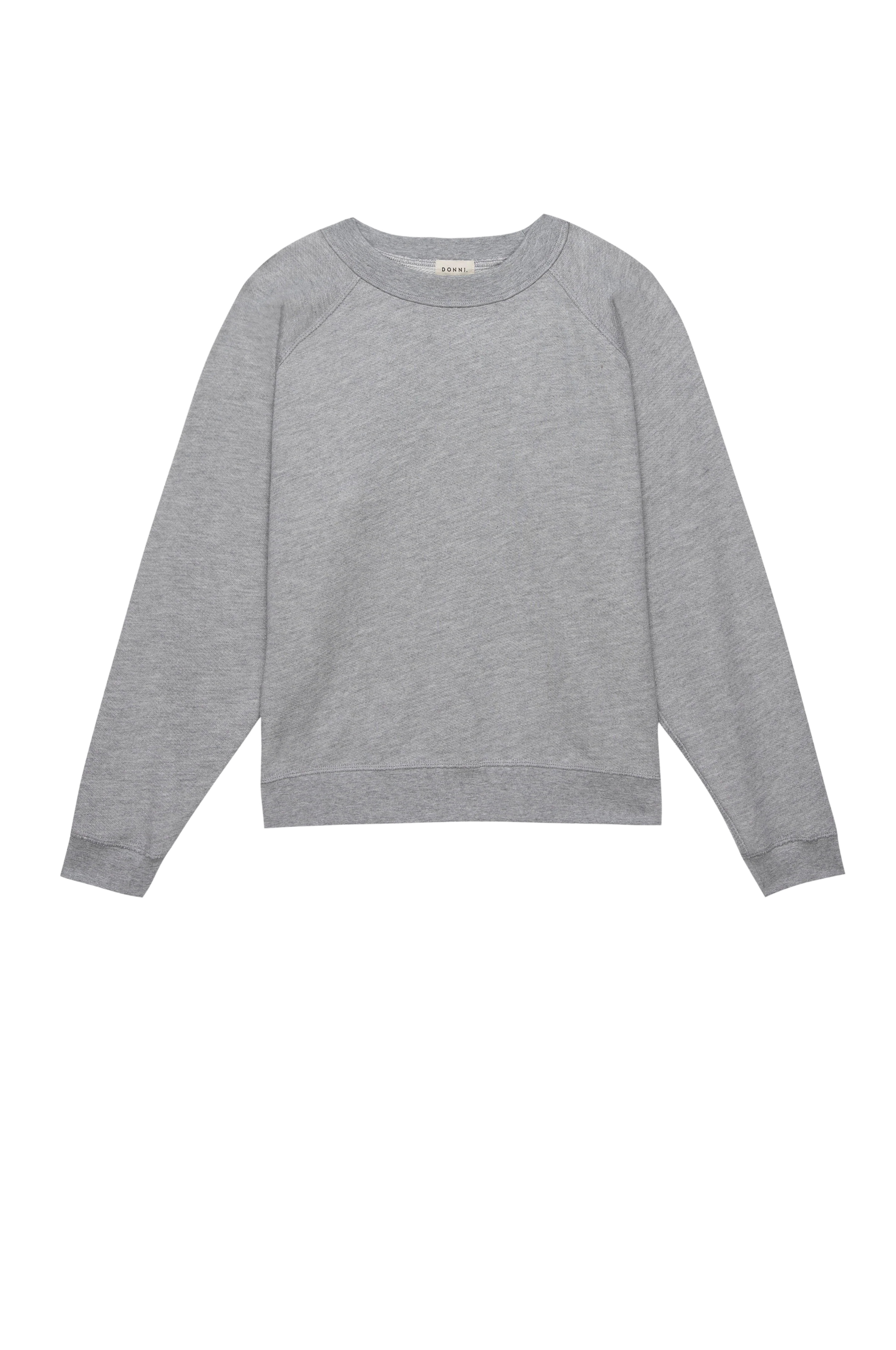 Heather Grey Eco-Terry Crewneck \u2013 DONNI. | 100% Organic Cotton | DONNI.