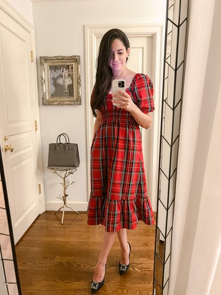 Holiday outfit from JCrew! Love this tartan dress and so many other great holiday options from JCrew! 

#LTKstyletip #LTKHoliday #LTKsalealert