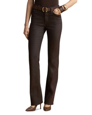 Coated High Rise Bootcut Jeans in Circuit Brown Coated | Bloomingdale's (US)