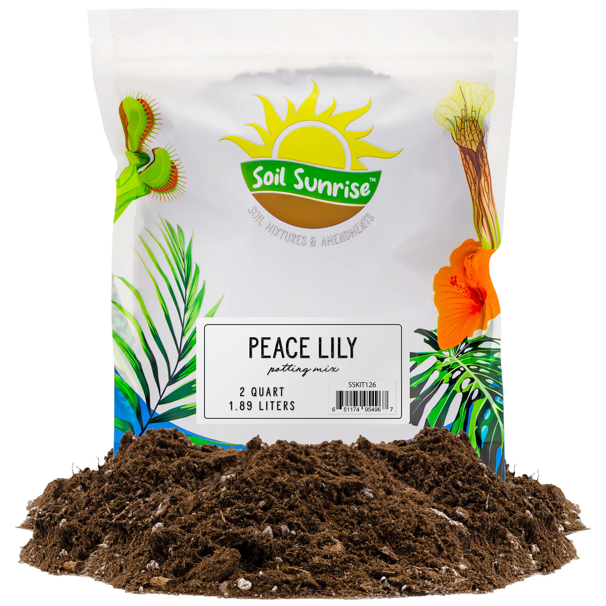 Soil Sunrise 2qt Peace Lily Potting Soil Mix | SSKIT126 | Lowe's