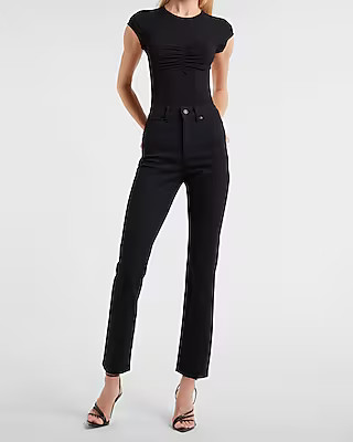 High Waisted Black Slim Jeans | Express