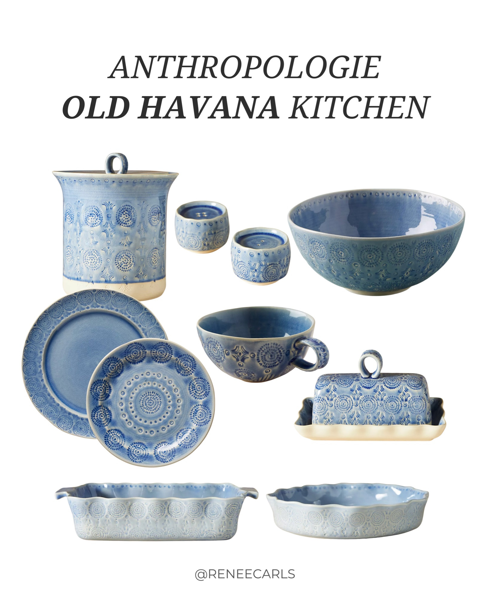 Beautiful blue kitchen set - Old Havana from Anthropologie #Anthropologie #AnthropologieKitchen #KitchenFinds #KitchenAccents #BlueKitchen

#LTKSeasonal #LTKhome #LTKU