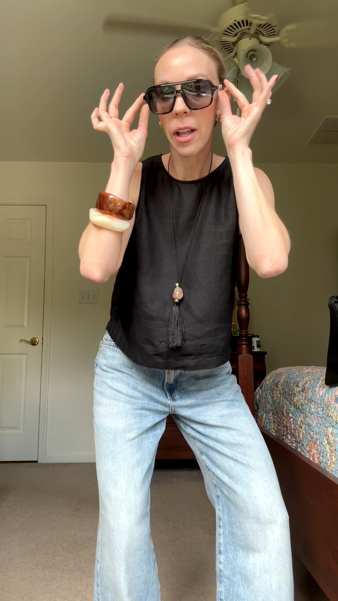 Linen tank, @Zara cuffed baggy jeans, summer outfits over 40

#LTKootd #LTKgrwm #LTKOver40