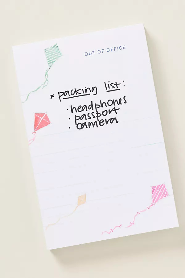 Anthropologie x E. Frances Paper Out-of-Office Kite Notepad | Anthropologie (US)