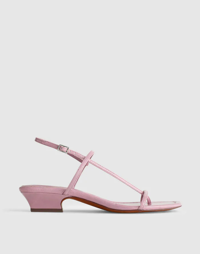 The Maycie Asymmetric T-Strap Sandal | Madewell